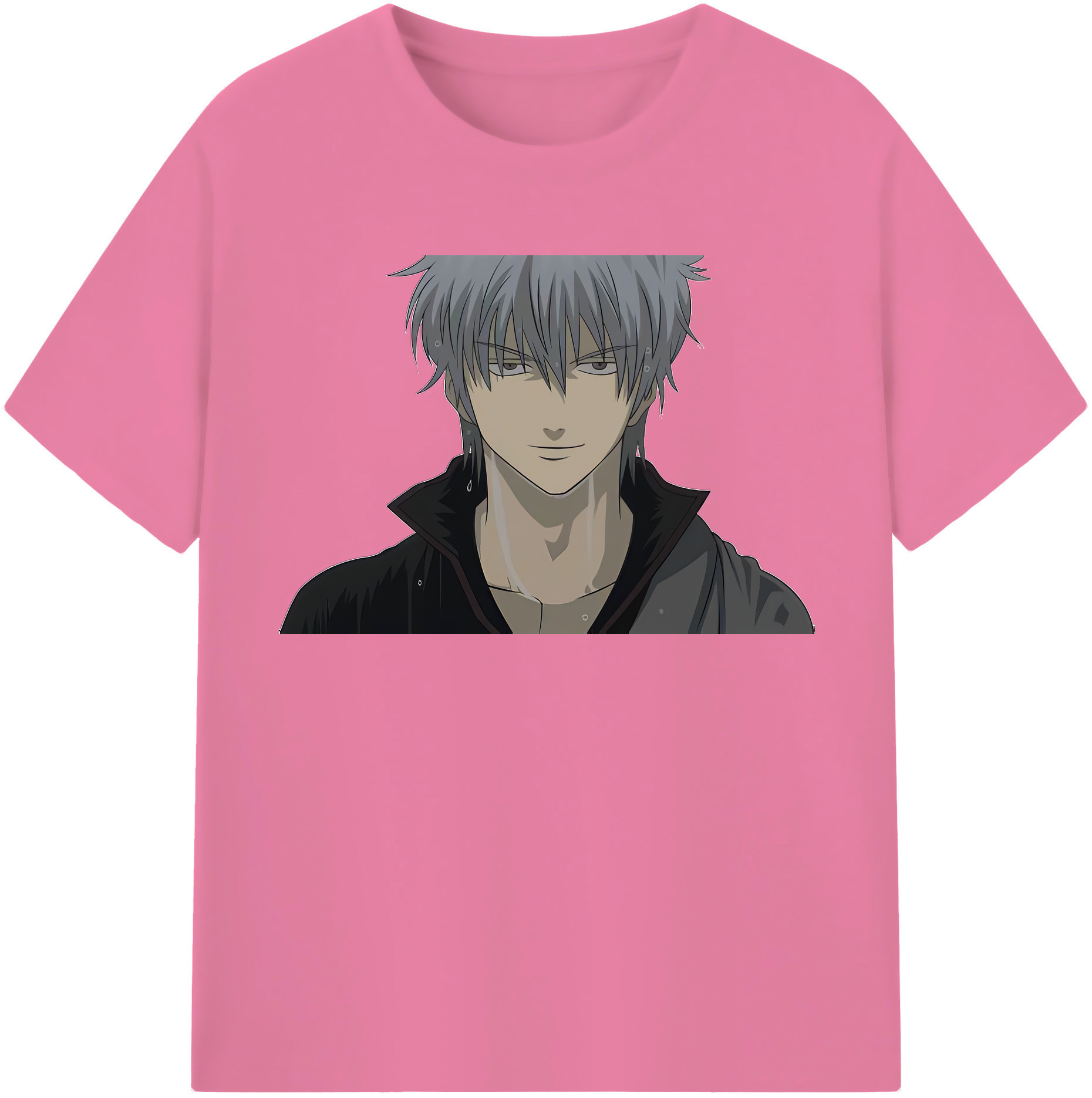 （画像用） ぎんたま 坂田銀時（さかたぎんとき） 神楽 志村新八（しむら しんぱち） GINTAMA Sakata Gintoki Kagura Shimura Shinpachi 綿100％半袖Tシャツ（フロントプリント）